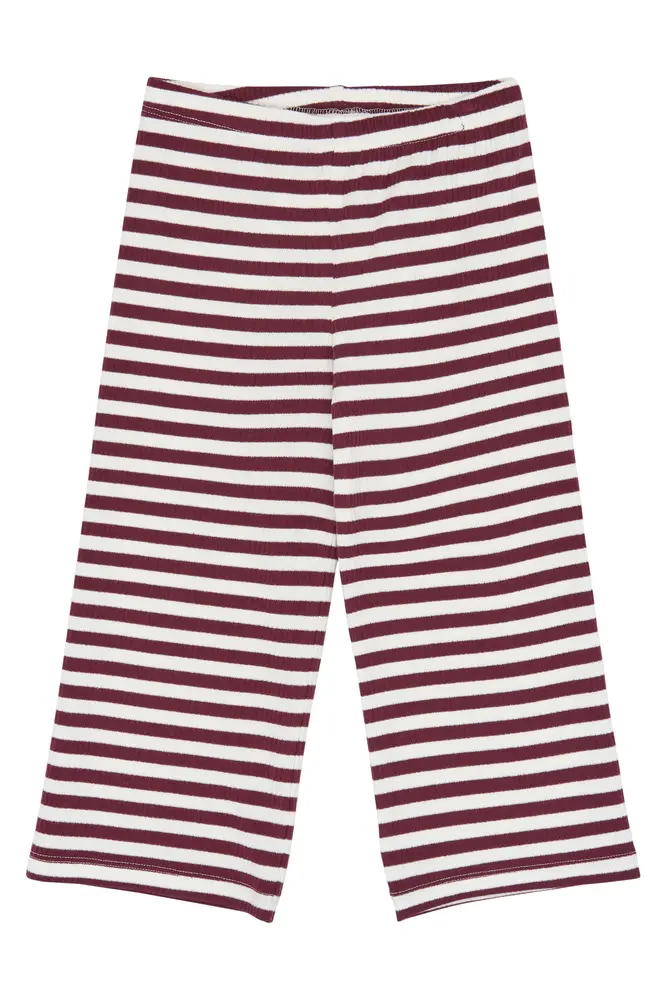 The New Siblings Fro Wide Rib Bukser Gardenia Striped 86
